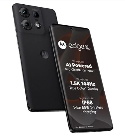 Motorola Edge 50 Pro 5G with 125W Charger (Black Beauty, 12GB RAM