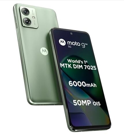 Motorola G64 5G (Mint Green, 12GB RAM, 256GB Storage) |