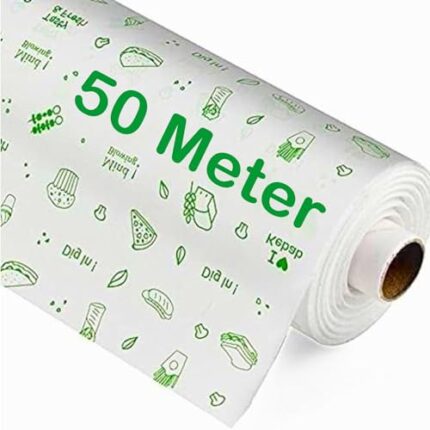 OFIXO 50 Meters Food Wrapping Paper Roll - Premium Non-Stick