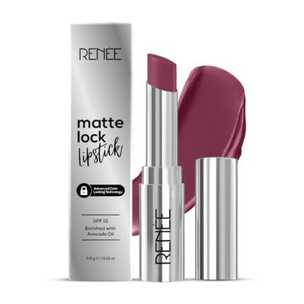 RENEE Matte Lock Lipstick - Indie, Moisturizing, Long Lasting &