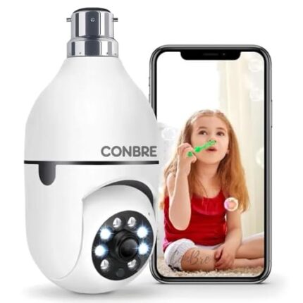 Conbre BulbXR 2MP Full HD Indoor Wireless WiFi CCTV Security