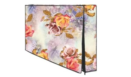 Mahal Creation PVC Printed LED TV Cover 65 Inch, Waterproof and