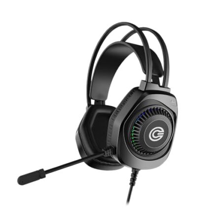 Circle Aura Warrior Wired Gaming Over-Ear Headphones, 3D RGB