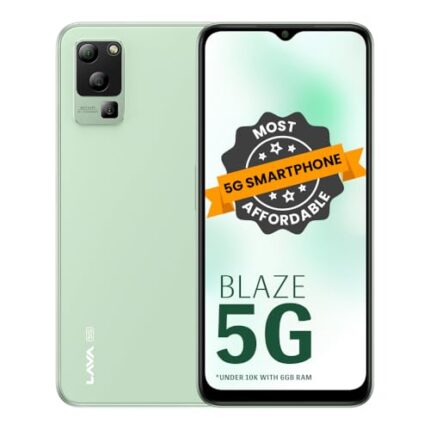 Lava Blaze 5G (Glass Green, 6GB RAM, UFS 2.2 128GB Storage)|