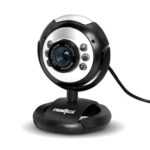 FRONTECH Digital Webcam with Built-in Mic & LED Lights, 30 FPS,