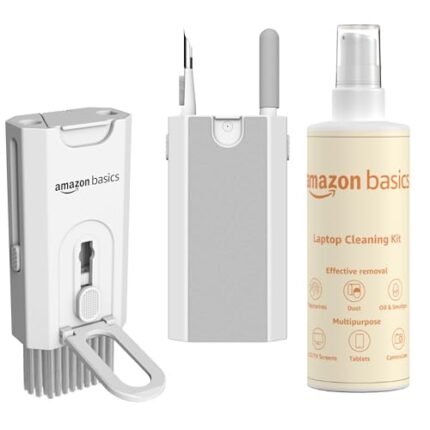 Amazon Basics 8-in-1 Cleaning Kit for Laptop, Mobile, iPhone,