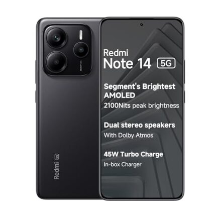 Redmi Note 14 5G (Titan Black, 6GB RAM 128GB Storage) | Global