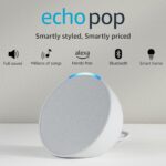 Amazon Echo Pop| Smart speaker with Alexa and Bluetooth| Loud