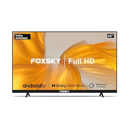 Foxsky 108 cm (43 inches) Full HD Smart LED TV 43FS-VS (Black)