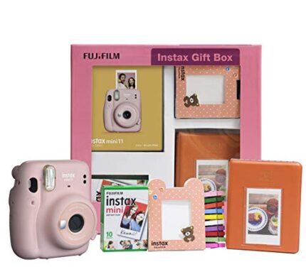 Fujifilm Instax Mini 11 Instant Camera (Blush Pink) Gift Box with