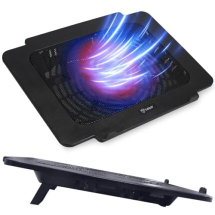 Tukzer Laptop Cooling Pad Stand Riser, Portable Slim Quiet USB