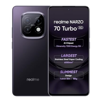 realme NARZO 70 Turbo 5G (Turbo Purple,12GB RAM, 256GB Storage) |