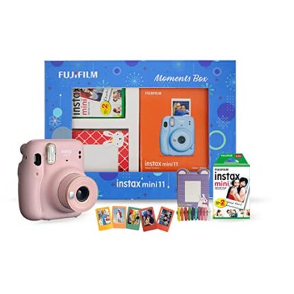 Fujifilm Instax Mini 11 Instant Camera (Blush Pink) Moments Box