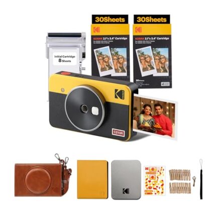 KODAK Mini Shot 2 Retro 4PASS 2-in-1 Instant Camera and Photo