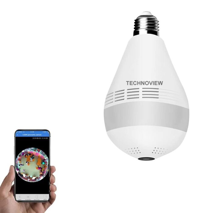 TECHNOVIEW Fisheye 360 Degree Smart WiFi Wireless Light Bulb