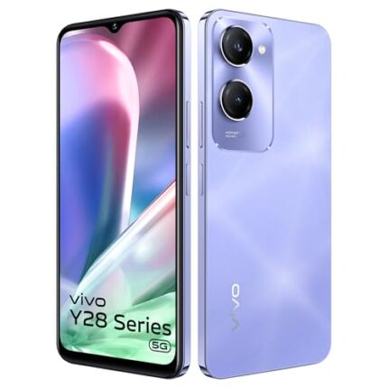 vivo Y28s 5G (Twinkling Purple, 4GB RAM, 128GB Storage) with No