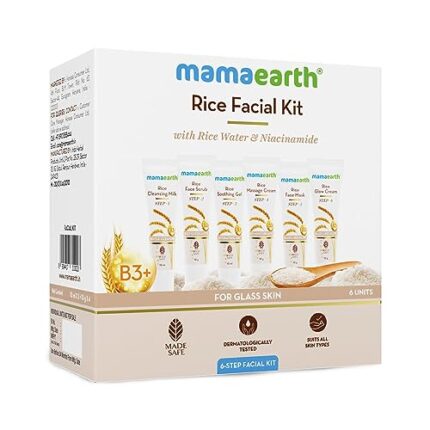 Mamaearth Rice Facial Kit With Rice Water & Niacinamide for Glass