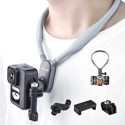 TELESIN Magnetic POV Neck Selfie Holder Vertical Mount Kit, Hand