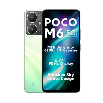 POCO M6 5G (Polaris Green, 4GB RAM, 64GB Storage) | MediaTek