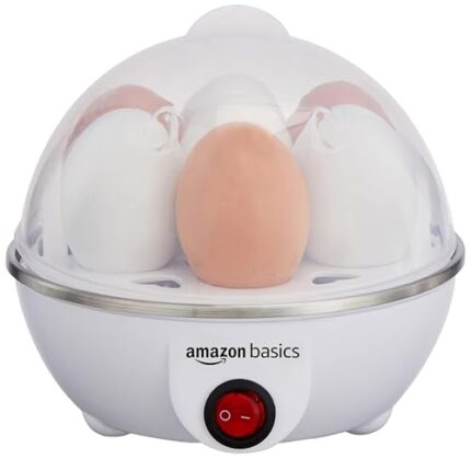 Amazon Basics Electric Egg Boiler | 3 Boiling Modes | Automatic