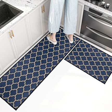 HomeCloud Rectangular Kitchen Mat | Anti-Slip, Soft, Washable,