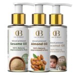 CDB's Glow & Nourish Oil Set Combo | Pure Woodpressed Coconut Oil