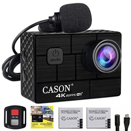 CASON CN10 4K 60fps HD 24MP Action Camera for Vlogging with EIS