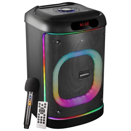 ZEBRONICS BASH Portable Bluetooth Speaker, 60W RMS, 20.32cm Full