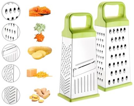 Floraware 5 in 1 Stainless Steel Vegetable Slicer Grater for