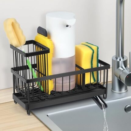 TASMAX kitchen dish wash holder soap stand for kitchen sink rack