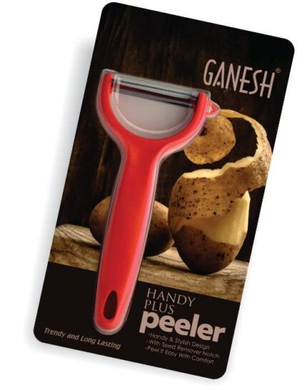 Ganesh Stainless Steel Handy Plus Peeler Kitchen Tool for Home &