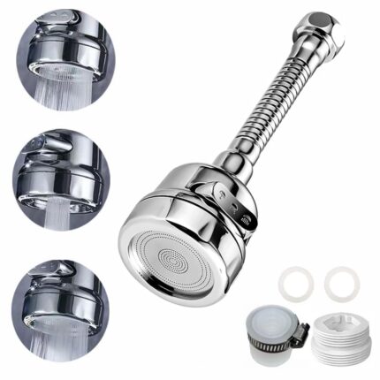 SKADIOO Stainless Steel 360 Degree Flexible Tap Extender for