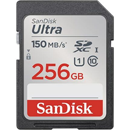 SanDisk Ultra UHS I 256GB SD Card 150MB/s for DSLR and Mirrorless