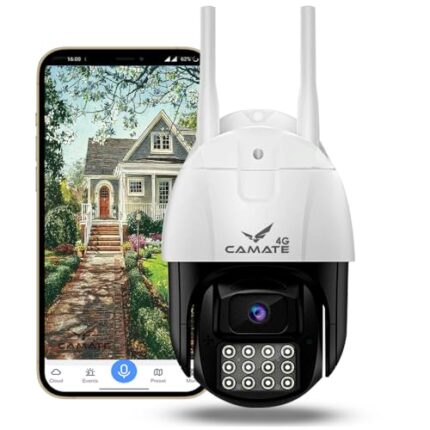 Camate Eclipse 4G Sim Based 3MP Wireless Outdoor Smart CCTV