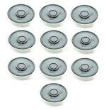 INVENTO 10Pcs 8 Ohm 0.5W Small MINI speaker 40x10mm Stereo Audio