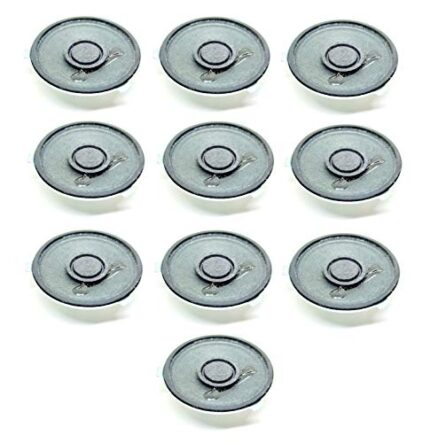 INVENTO 10Pcs 8 Ohm 0.5W Small MINI speaker 40x10mm Stereo Audio