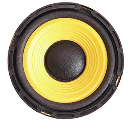 Electronic Spices 5 INCH 30W Wired Subwoofer Yellow Home Audio