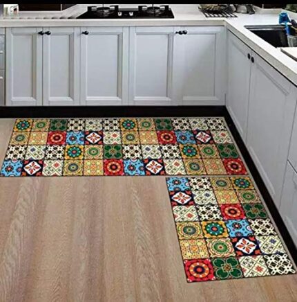 Smart Home Washable Ultra Thin Kitchen Floor Mats Runner, Anti