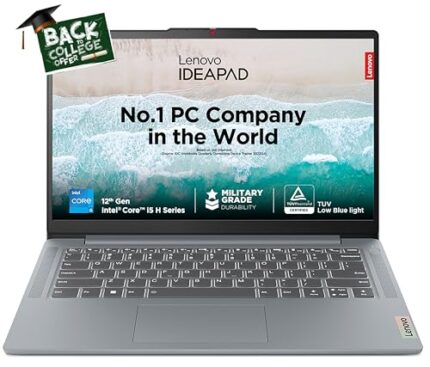 (Refurbished) Lenovo IdeaPad Slim 3 12th Gen Intel Core i5-12450H