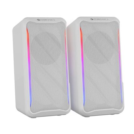 ZEBRONICS Igloo 2, 2.0 USB Computer Speakers, 10 Watts, RGB LED,