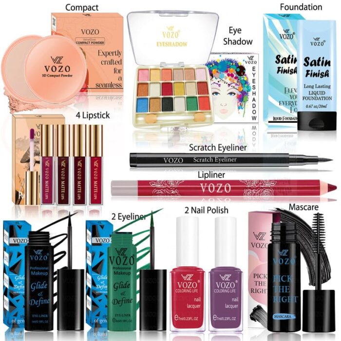 VOZO Ultimate Beauty Kit 14 Piece Makeup Collection for Women