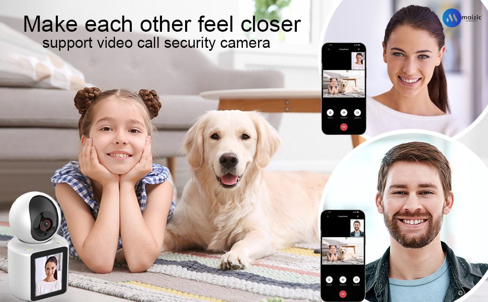 Maizic Smarthome Supercam Ultra Easy Single Click Video Calling WiFi Indoor Camera 