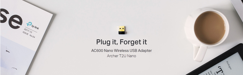 Archer T2U Nano TP-link Wireless USB adapter Dual Band 600 Mbps 2.4 GHz 5GHz Plug and play