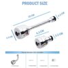 Styxon Sink Faucet Sprayer Attachment 360 Rotatable Kitchen Tap Extender Head Replacement Anti-Splash Faucet Nozzle Head with Hose and Universal Connector, 2 Mode, 19 X 4.9 X 2.2 CM, Silver - Image 3