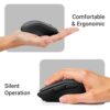 ZEBRONICS Charm Rechargeable Wireless Mouse, Dual Mode (2.4GHz + - Image 4