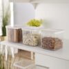 Nayasa Nicola Container-1050 ML Set of 3 | Modern Glass-Look |