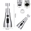 MARMIX Universal Kitchen Faucet 3-Function Pull Down Sink Sprayer - Image 2