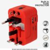 rts 224+ Countries Universal Travel Adapter with USB-C Type C & - Image 6