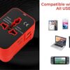 rts 224+ Countries Universal Travel Adapter with USB-C Type C & - Image 8