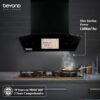 Beyond Appliances Asteria 60cm 1408m³/hr, Filterless Autoclean Curved Kitchen Chimney with Smart Screen & Speakers, 10 Years Motor & 2 Years Comprehensive Warranty by Beyond (Touch Control, Black) - Image 6